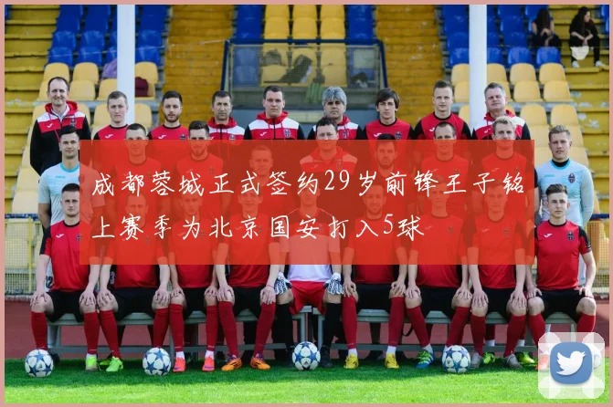 成都蓉城正式签约29岁前锋王子铭上赛季为北京国安打入5球
